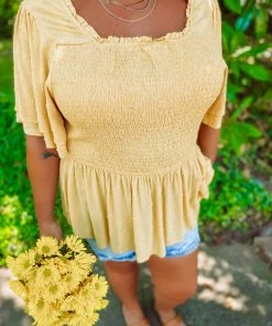 Hayden Plus Brianna Swiss Dot Peplum Top