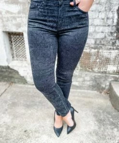 Kancan Denim Jada Black Ankle Skinny Jeans