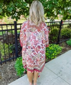Texas Bling Megan Floral Tassel Kimono Outerwear 9 Texas Bling Megan Floral Tassel Kimono Outerwear