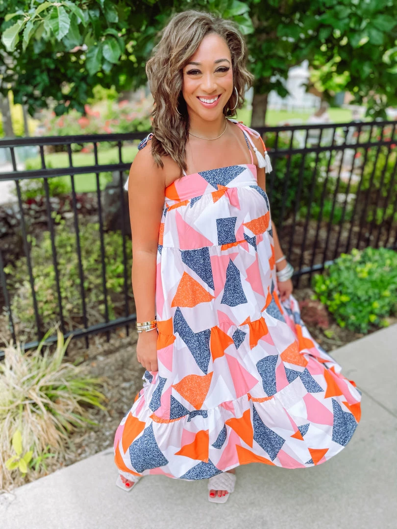 Entro Molly Geometric Maxi Dress Dresses 1 Entro Molly Geometric Maxi Dress Dresses