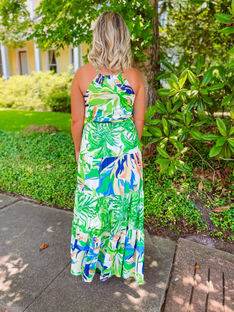 Flying Tomato Dresses Wren Palm Leaf Hi Low Dress 5 Flying Tomato Dresses Wren Palm Leaf Hi Low Dress