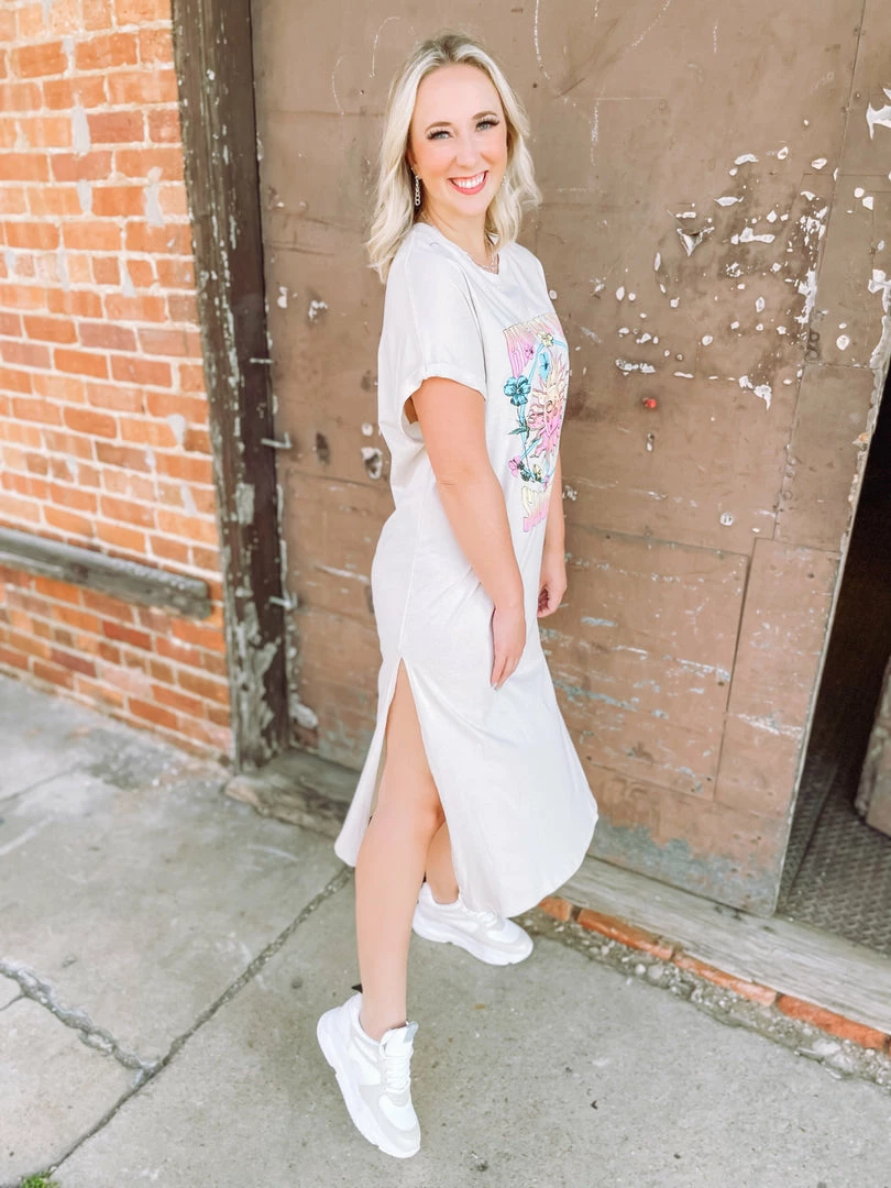 La Vida Bring On The Sunshine T-Shirt Dress 3 La Vida Bring On The Sunshine T-Shirt Dress