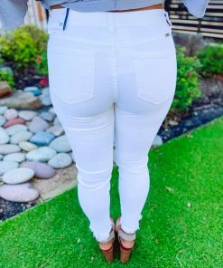 Kancan Alani High Rise Hem Detail Ankle Skinny Jeans