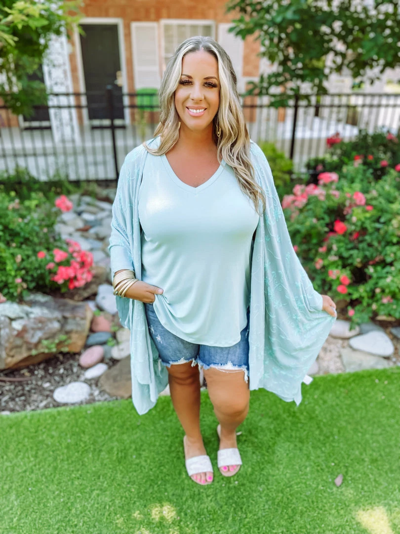 Kori Hayden Crinkled Embroidered Cardigan 1 Kori Hayden Crinkled Embroidered Cardigan