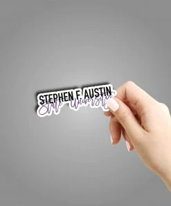 Texas Bling Stephen F. Austin State University Script Sticker