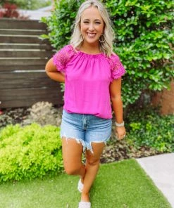 Risen Bryanna Frayed Hem Shorts Denim