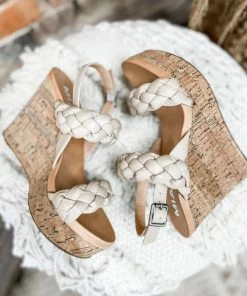 Mia Afia Wedges- Nude