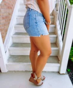 Just Black Denim Lucy Basic Cut Off Mid Rise Shorts