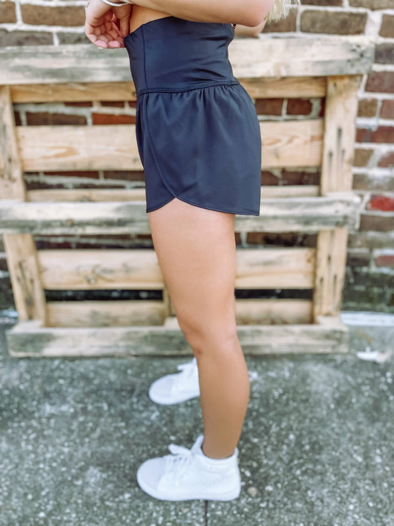 Love Tree Bottoms Sonia Fitted Athletic Shorts- Black 4 Love Tree Bottoms Sonia Fitted Athletic Shorts- Black