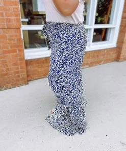 Ee:some Plus Delany Cheetah Wide Leg Pants