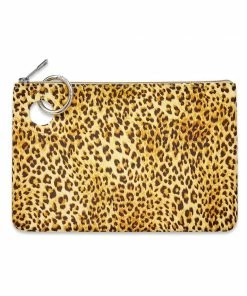 Texas Bling Cheetah- Large Silicone Pouch Bags