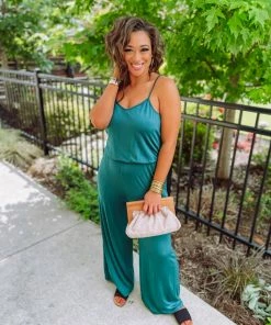 Kori Rompers & Jumpsuits Evie Cinched Waist Wide Leg Jumper