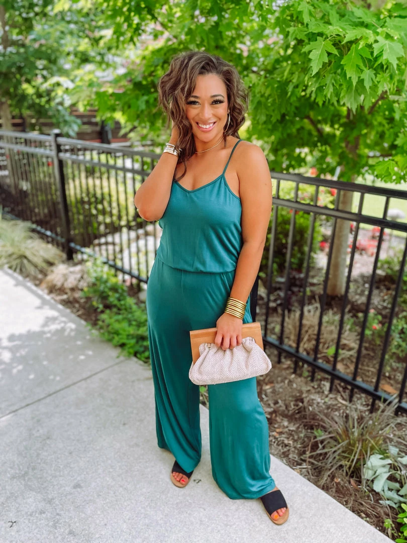 Kori Rompers & Jumpsuits Evie Cinched Waist Wide Leg Jumper 1 Kori Rompers & Jumpsuits Evie Cinched Waist Wide Leg Jumper