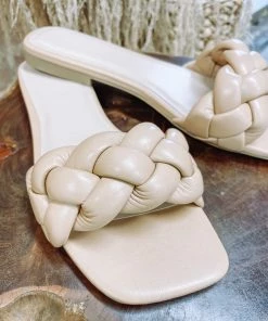 Fortune Dynamic Neutral Babe Ball Twist Sandals- Natural