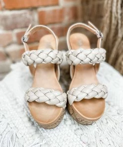 Mia Afia Wedges- Nude