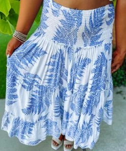 Ee:some Rylie Tropical Tiered Maxi Skirt Take Me Away: Resort Edition