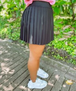 Very J Kenna Pleated Skirt- Black Bottoms 7 Very J Kenna Pleated Skirt- Black Bottoms