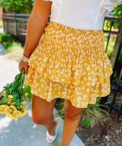 Entro Hadley Floral Socked Tiered Skirt