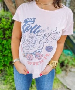 G Ink Graphic Tees Just Roll With It