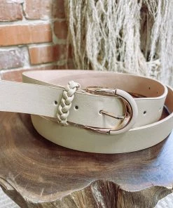Texas Bling Callie U Buckle Belt- Taupe Belts