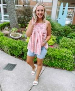 Davi & Dani Tops Elaina Smocking Detailed Chest Top 7 Davi & Dani Tops Elaina Smocking Detailed Chest Top