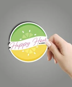 Texas Bling Happy Hour Sticker Stickers