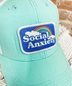 Texas Bling Hats Social Anxiety Patch Hat- Mint