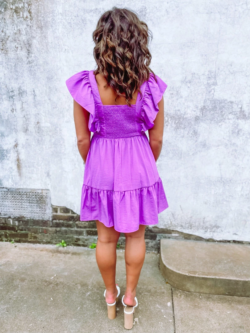 Entro Shelby Ruffled V Neck Tiered Dress Dresses 4 Entro Shelby Ruffled V Neck Tiered Dress Dresses