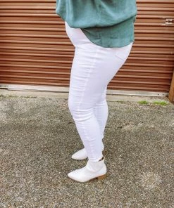 Judy Blue Audrey White High Waisted Skinny Jeans