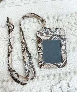 Texas Bling Julia ID Wallet- Brown Snake Bags