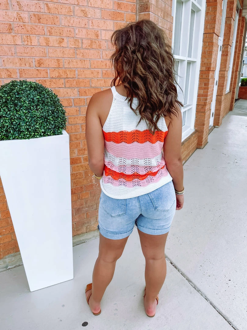 Miss Sparkling Libby Color Block Knit Tank Top 3 Miss Sparkling Libby Color Block Knit Tank Top