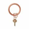 Texas Bling Solid Rose Gold Pearlized Collection Key Ring Gifts