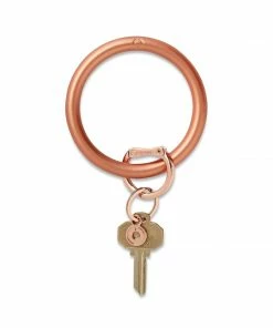 Texas Bling Solid Rose Gold Pearlized Collection Key Ring Gifts