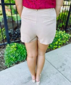 Entro Everly Classy High Waisted Skort-Beige 8 Entro Everly Classy High Waisted Skort-Beige