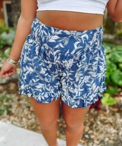 &MERCI Bottoms Taylor Ruffle Hem High Rise Shorts