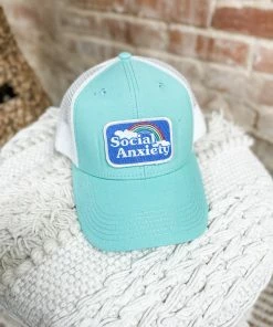 Texas Bling Hats Social Anxiety Patch Hat- Mint