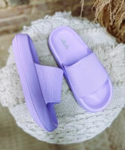 Mia Lexa Slide Sandals- Lavender Shoes
