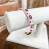 Texas Bling Jewelry Porsha Enamel Bangles- Pink